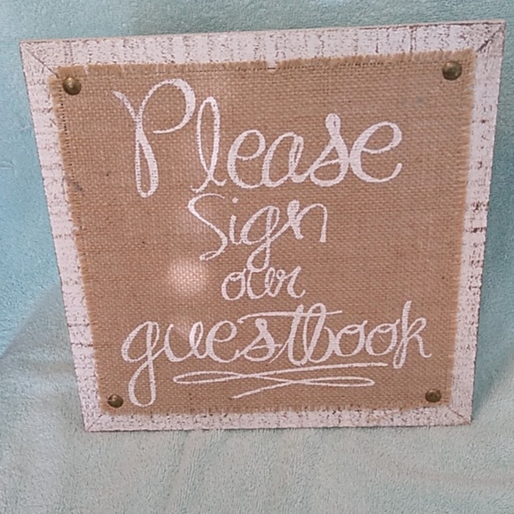 Other - Wedding sign asking you to sign guestbook.